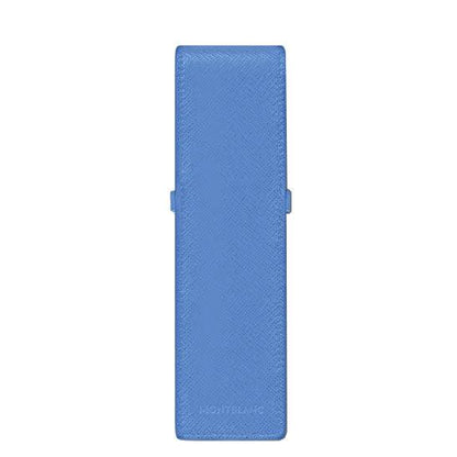 Montblanc Pencil Case for 2 Writing Instruments Sartorial Dusty Blue 198255