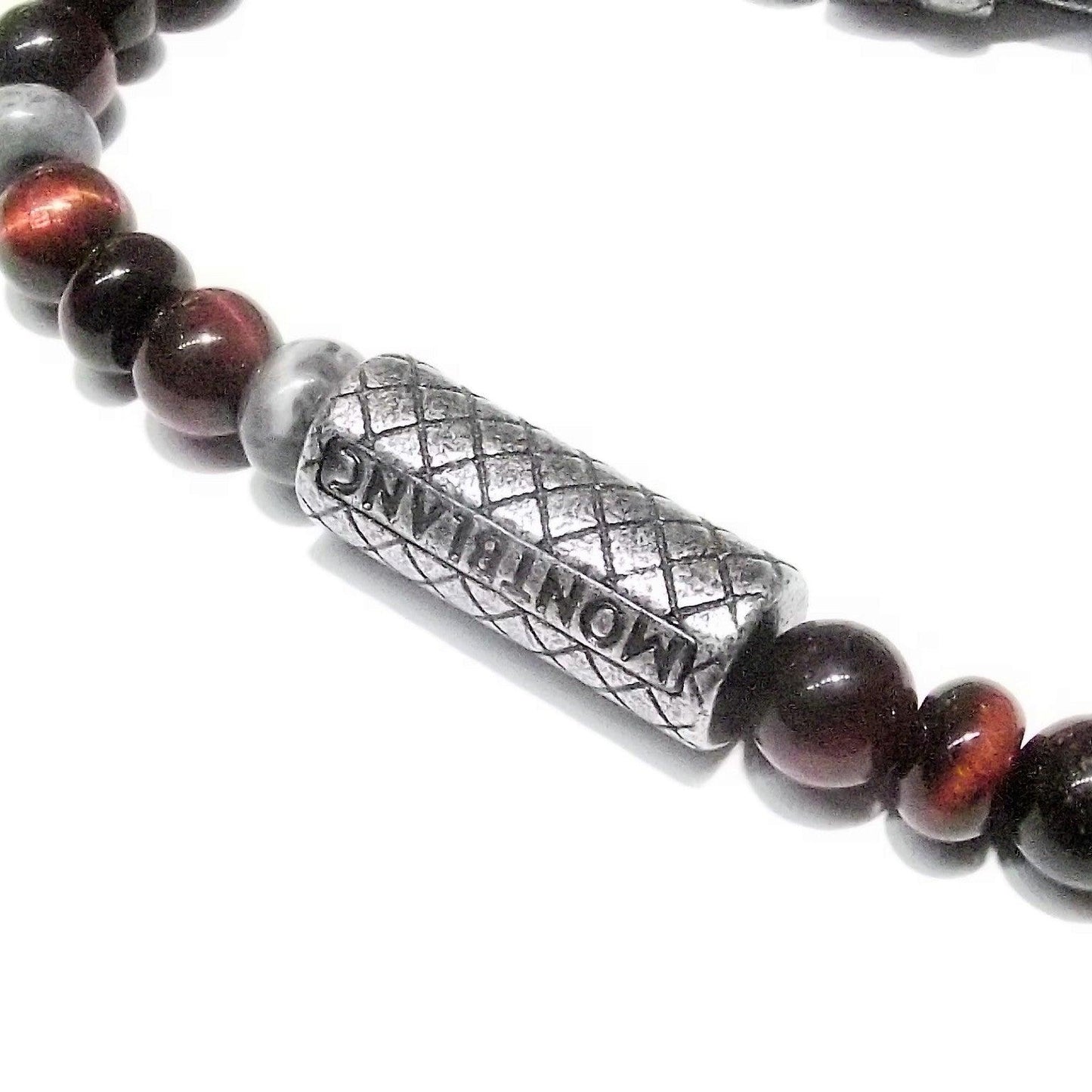 Montblanc Armband Wrap Me mit Tigeraugenkugeln Sterlingsilber 925 Größe L 12616368
