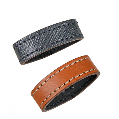 Montblanc ceinture 35mm avec boucle rectangulaire en cuir marron/gris réversible taille ajustable 131164