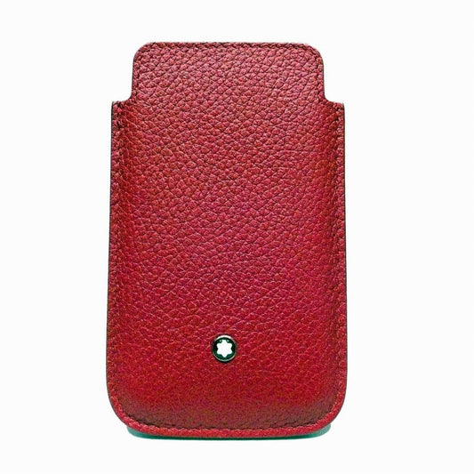 Montblanc Soft Grain Red Leather Smartphone Case Cover 109148