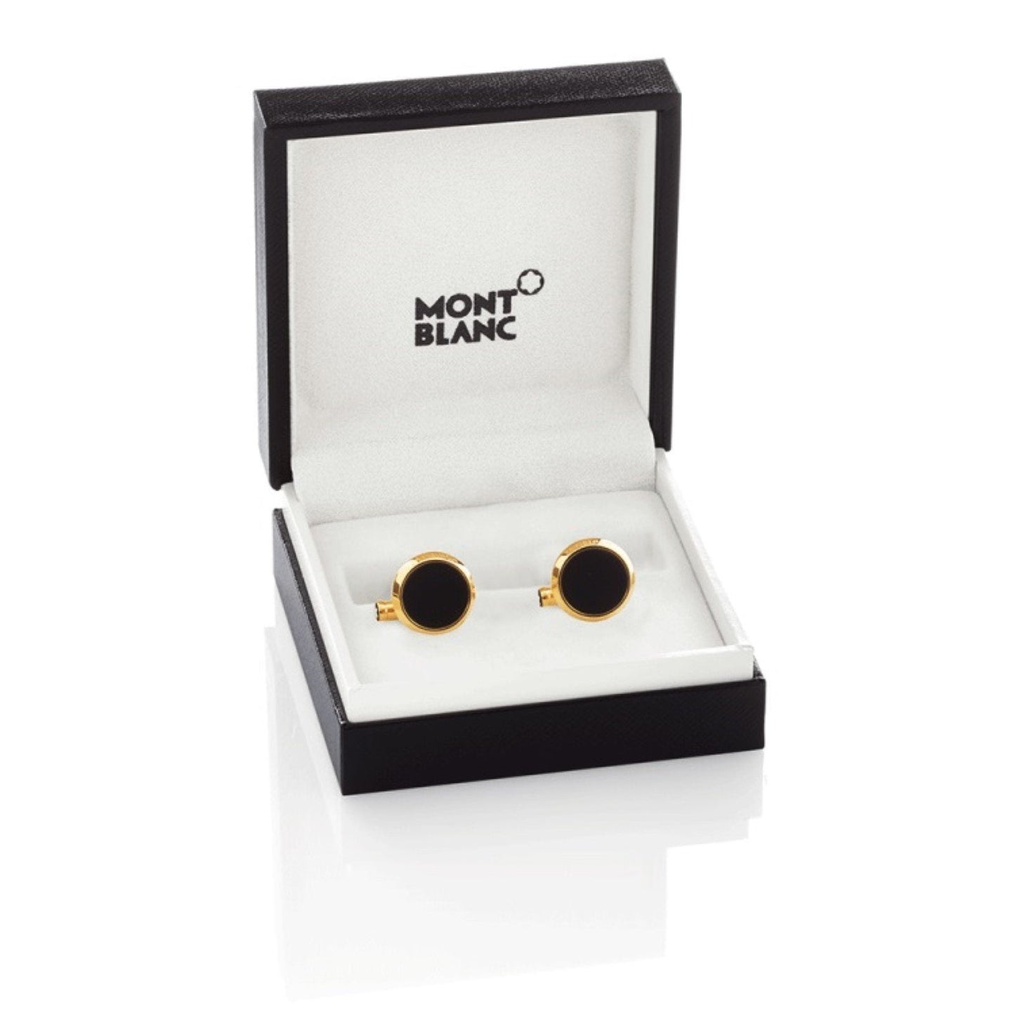 Montblanc Manschettenknöpfe Iconic Collection Stahl PVD Roségold-Finish Eliolith Blau 112908