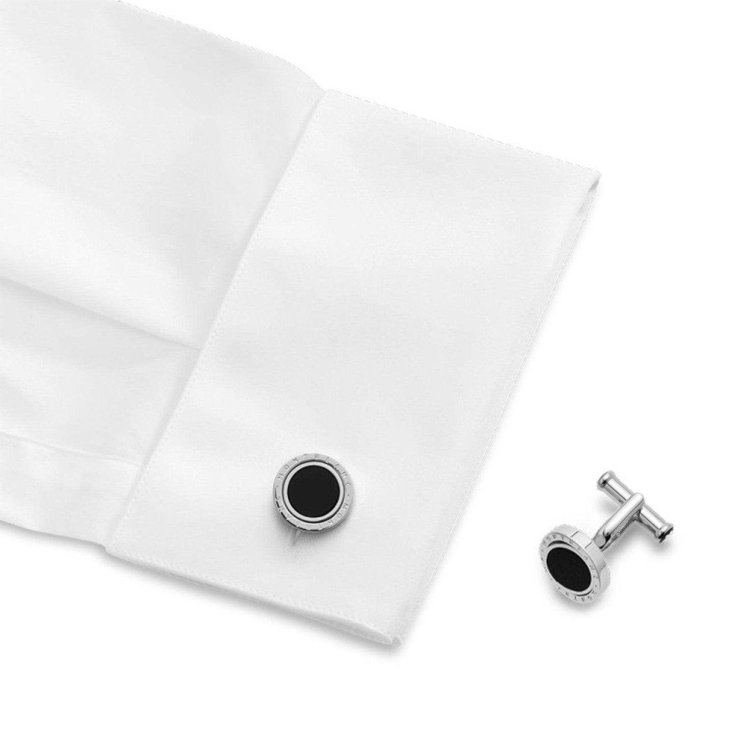 Montblanc Manschettenknöpfe Meisterstück Stahl 116664