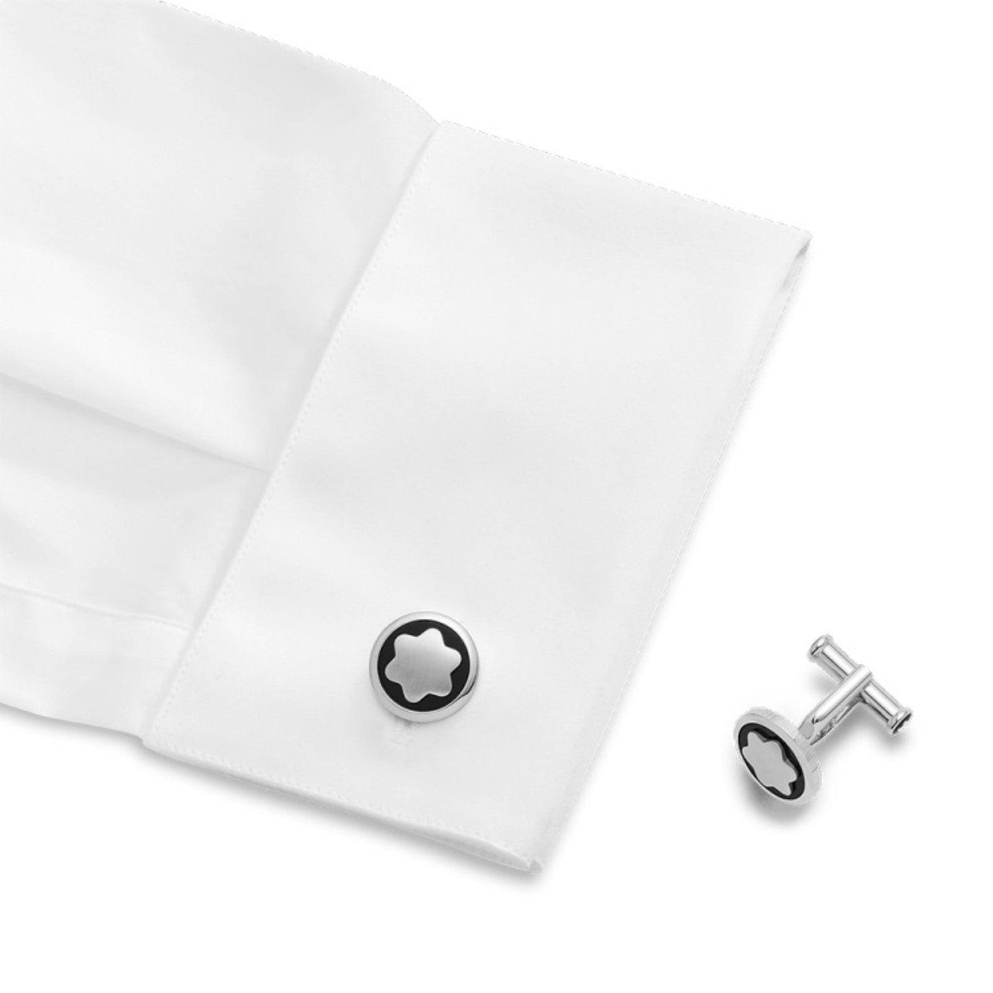 Montblanc Manschettenknöpfe Star Stahl 116661