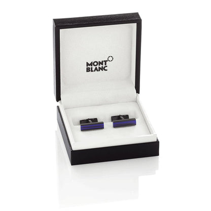 Montblanc Manschettenknöpfe Urban Speed Stahl schwarze PVD-Beschichtung 112930