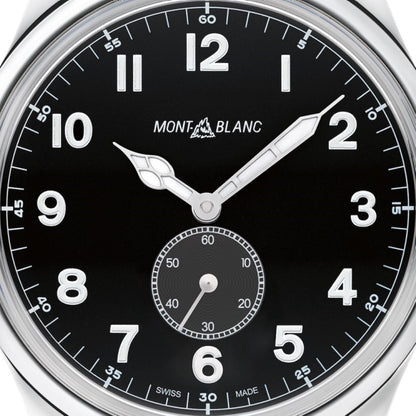 Montblanc 1858 Automatic Small Second 44mm black automatic steel watch 115074
