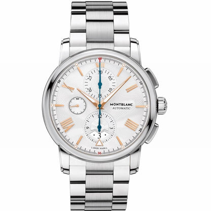 Montblanc Uhr 4810 Chronograph 43mm Silber Automatik Stahl 114856