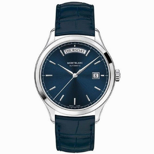 Montblanc Heritage Chronometrie 38mm Blue Automatic Steel Watch 118225