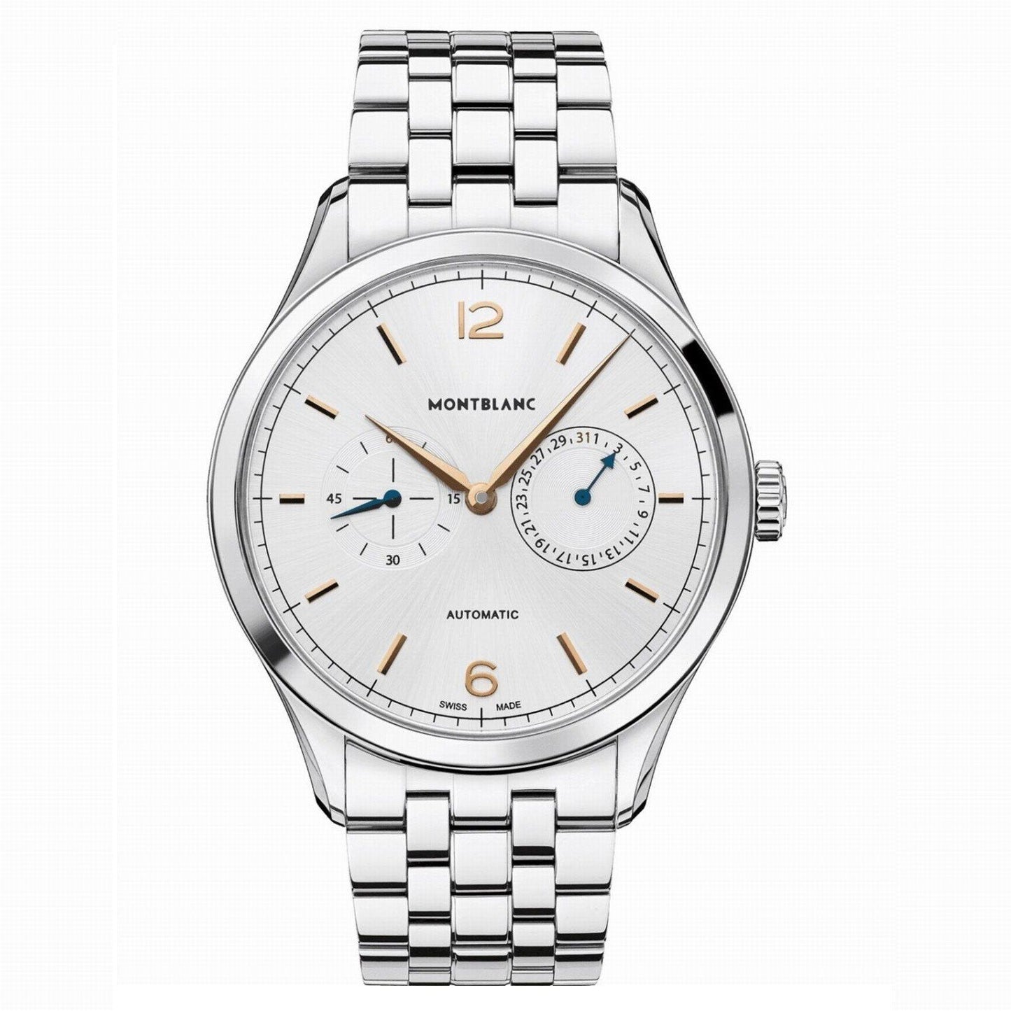Montblanc Uhr Heritage Chronometrie 40mm Silber Automatik Stahl 114873