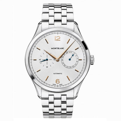 Montblanc Uhr Heritage Chronometrie 40mm Silber Automatik Stahl 114873