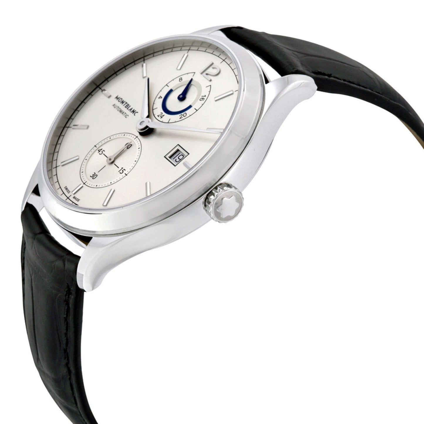 Montblanc orologio Heritage Chronometrie Dual Time 41mm argento automatico acciaio 112540