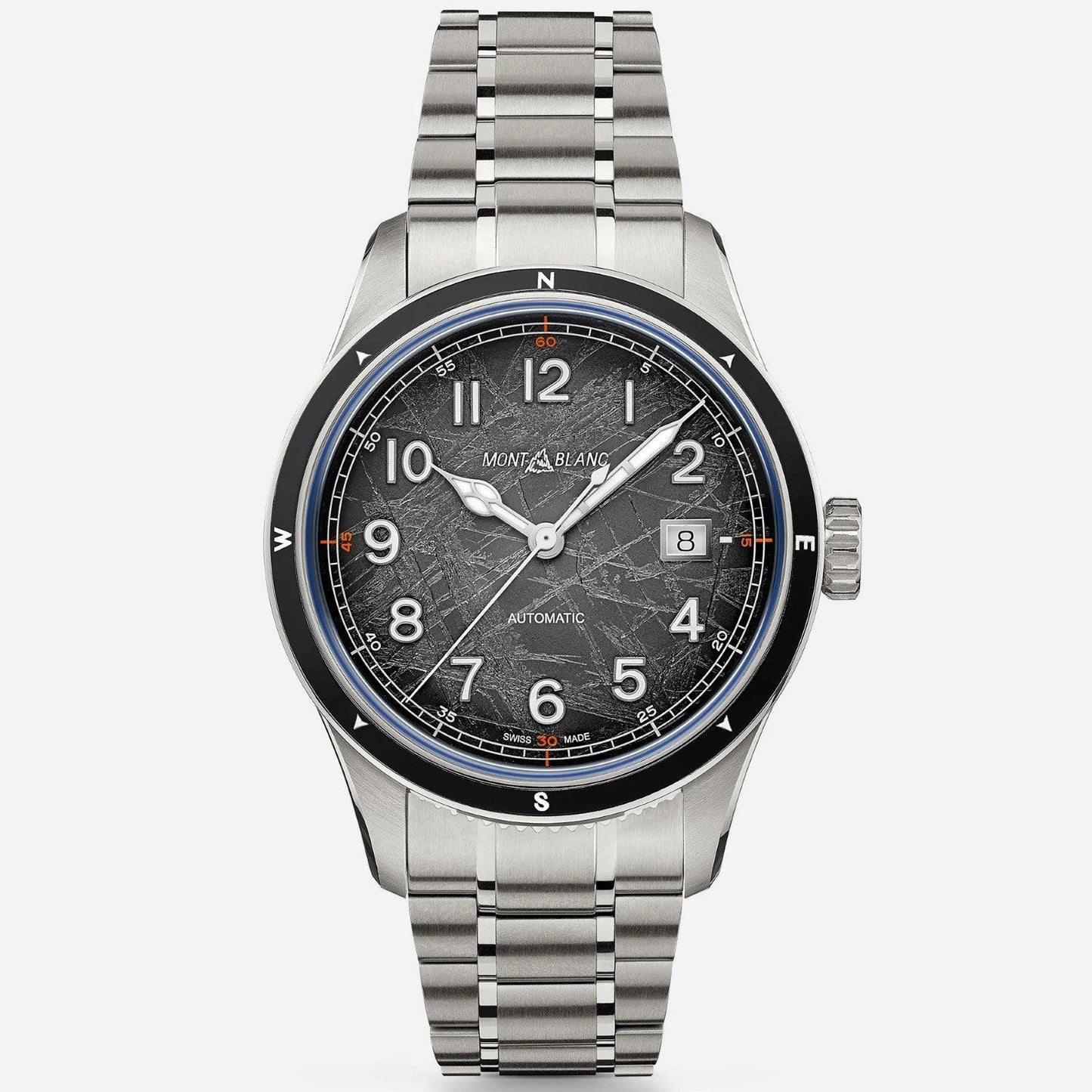 Montblanc watch Montblanc 1858 Automatic Date 0 Oxygen The 8000 41mm grey automatic steel 130984