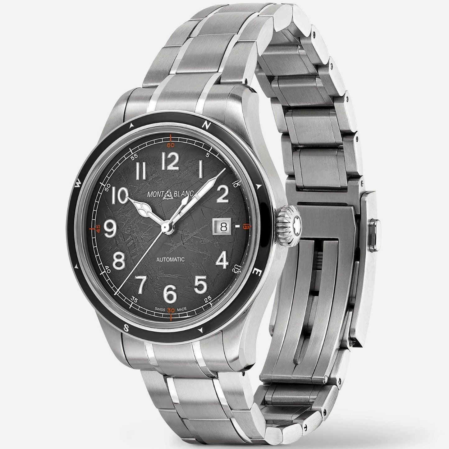 Montblanc watch Montblanc 1858 Automatic Date 0 Oxygen The 8000 41mm grey automatic steel 130984