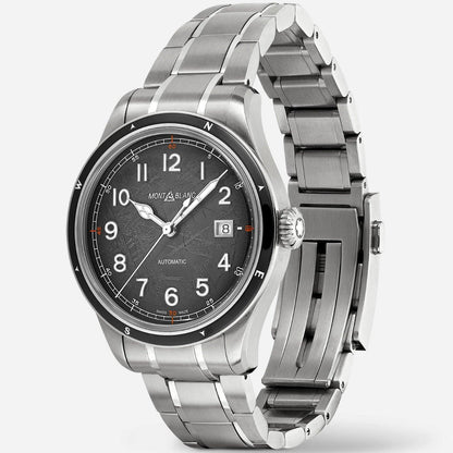 Montblanc watch Montblanc 1858 Automatic Date 0 Oxygen The 8000 41mm grey automatic steel 130984