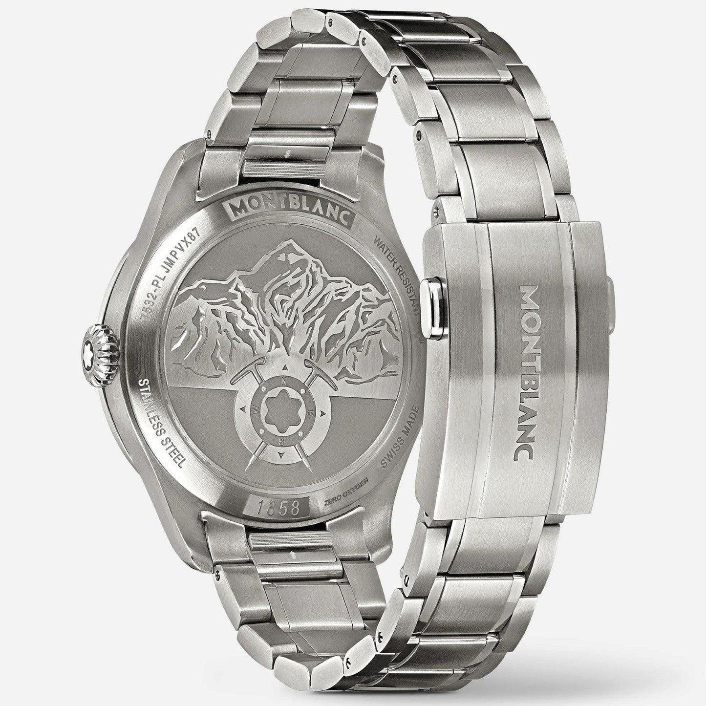 Montblanc watch Montblanc 1858 Automatic Date 0 Oxygen The 8000 41mm grey automatic steel 130984