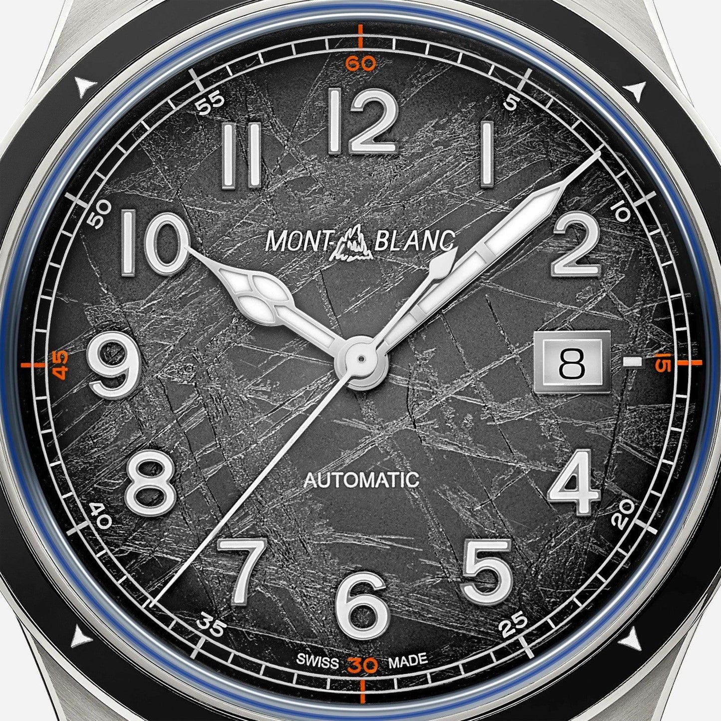 Montblanc watch Montblanc 1858 Automatic Date 0 Oxygen The 8000 41mm grey automatic steel 130984