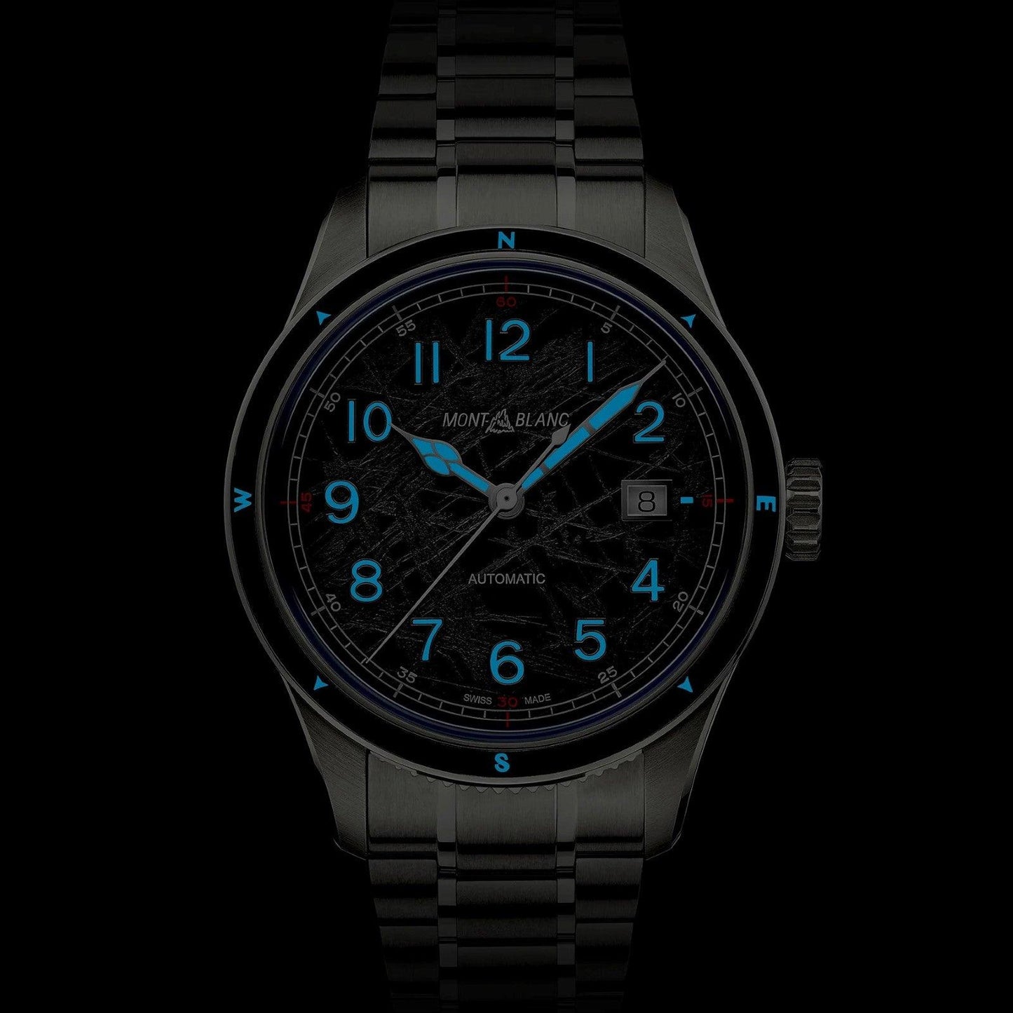 Montblanc watch Montblanc 1858 Automatic Date 0 Oxygen The 8000 41mm grey automatic steel 130984