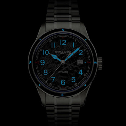 Montblanc watch Montblanc 1858 Automatic Date 0 Oxygen The 8000 41mm grey automatic steel 130984