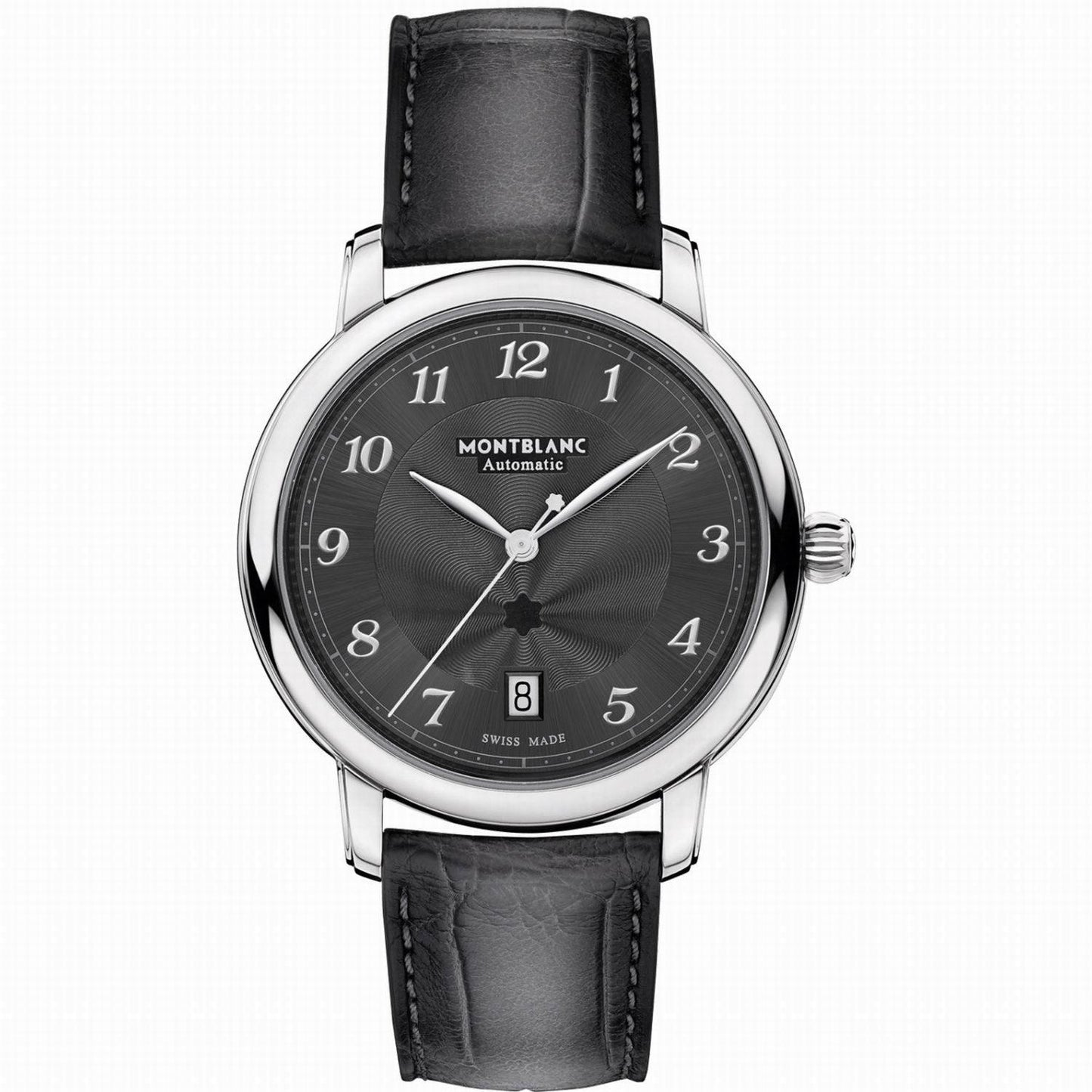Montblanc Uhr Star Legacy Date 39mm Grau Automatik Stahl 118517