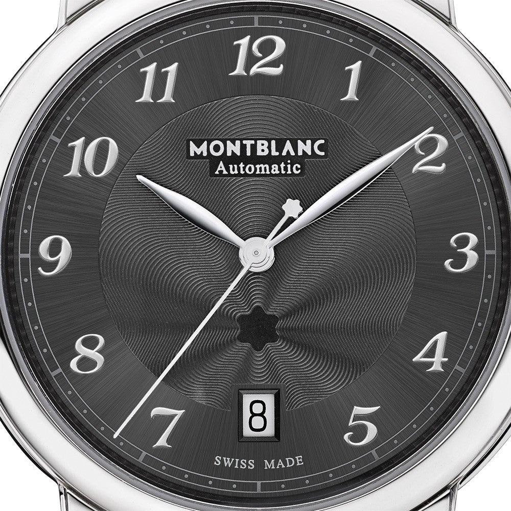 Montblanc Uhr Star Legacy Date 39mm Grau Automatik Stahl 118517