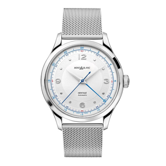 Montblanc men's watch Heritage GMT 40mm automatic steel 119949