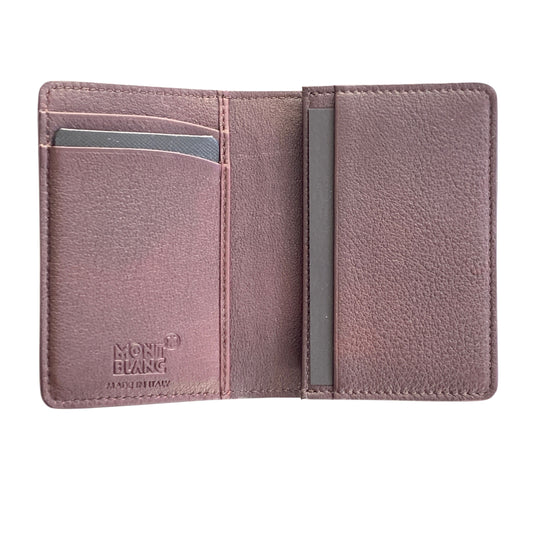 Montblanc Meisterstück Sfumato Bordeaux 123727 Gusseted Business Card Holder