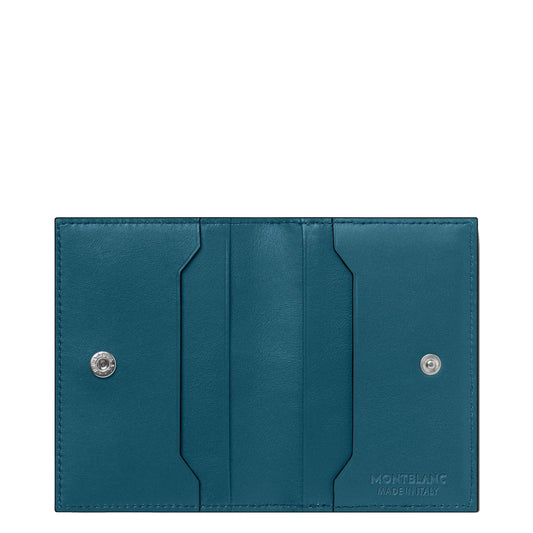 Montblanc 4-Compartment Card Holder Meisterstück Selection Soft Petrol Blue 131258