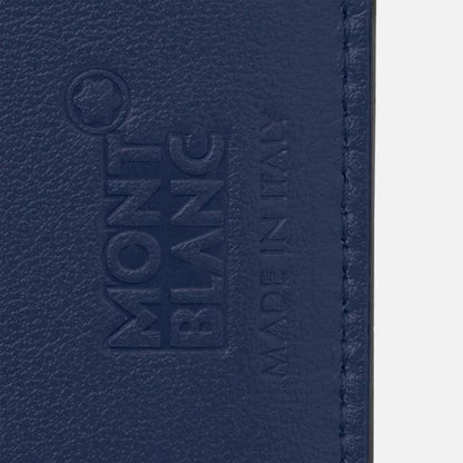 Montblanc porta carte 8 scomparti con cerniera Meisterstück blu 131698