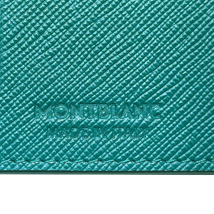 Montblanc 4CC Sartorial Fern Blue Credit Card Holder 131726