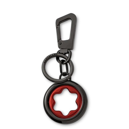 Montblanc Spinning Emblem Keychain Bk/Rd 131107