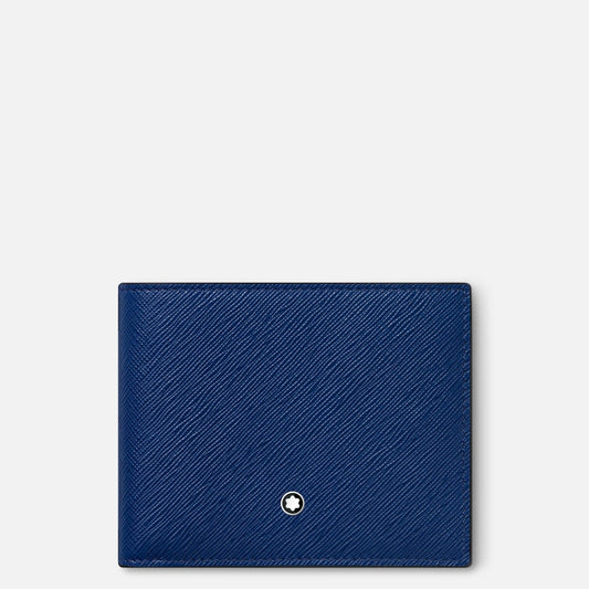Montblanc 6-compartment wallet Montblanc Sartorial blue 130812