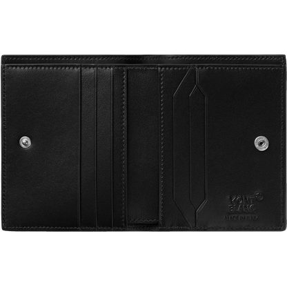 Montblanc Kompaktes Portemonnaie mit 6 Fächern Meisterstück schwarz/blau 129678