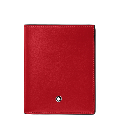 Montblanc Compact Wallet Meisterstück 6 Fächer schwarz/rot 129679