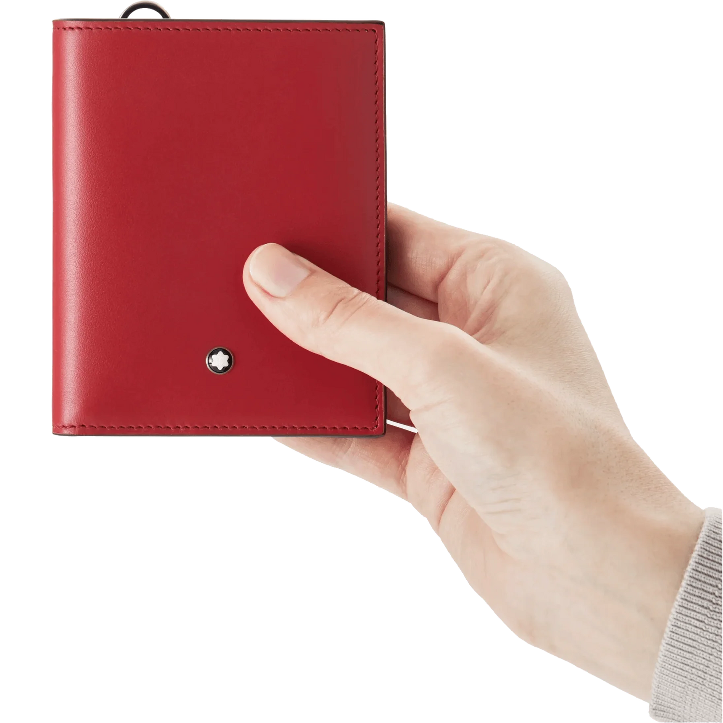 Montblanc Compact Wallet Meisterstück 6 Fächer schwarz/rot 129679