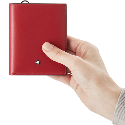 Montblanc Compact Wallet Meisterstück 6 Fächer schwarz/rot 129679