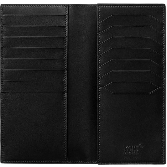 Montblanc Meisterstück 15-compartment long wallet black/blue 129681