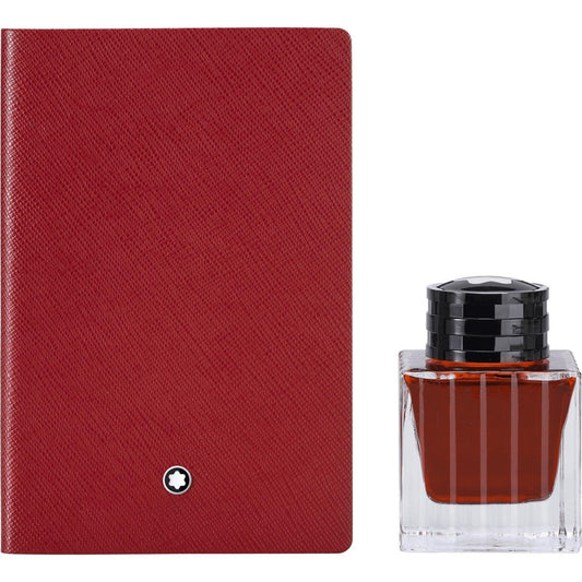 Montblanc Set Notitieboek 147 Lijntjes en Inkt Rood (rood) 50 ml 117597