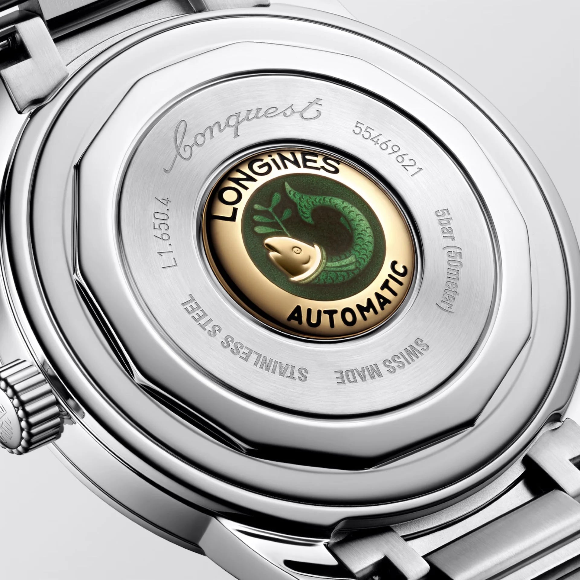 Longines orologio heritage 40mm automatico blu con materiale acciaio inossidabile e emblema inciso sul retro protetto dall’ufficio federale svizzero