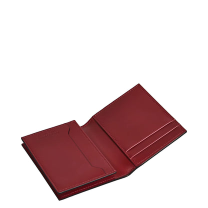 Montblanc porta carte meisterstück 4cc in pelle ruggine scuro con design minimalista e cuciture precise