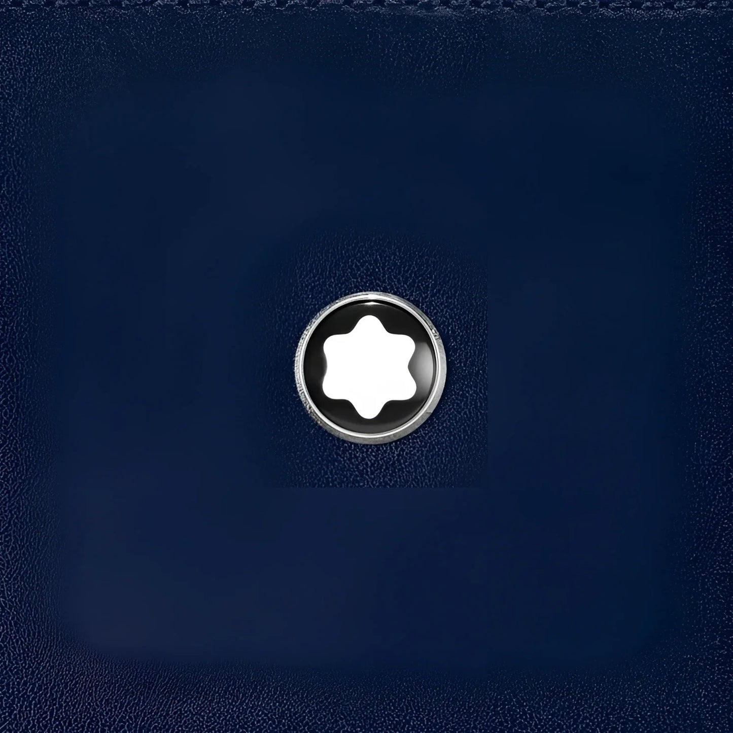 Portadocumenti meisterstück montblanc blu inchiostro in pelle scamosciata blu navy con emblem centrale silver perfetto compagno