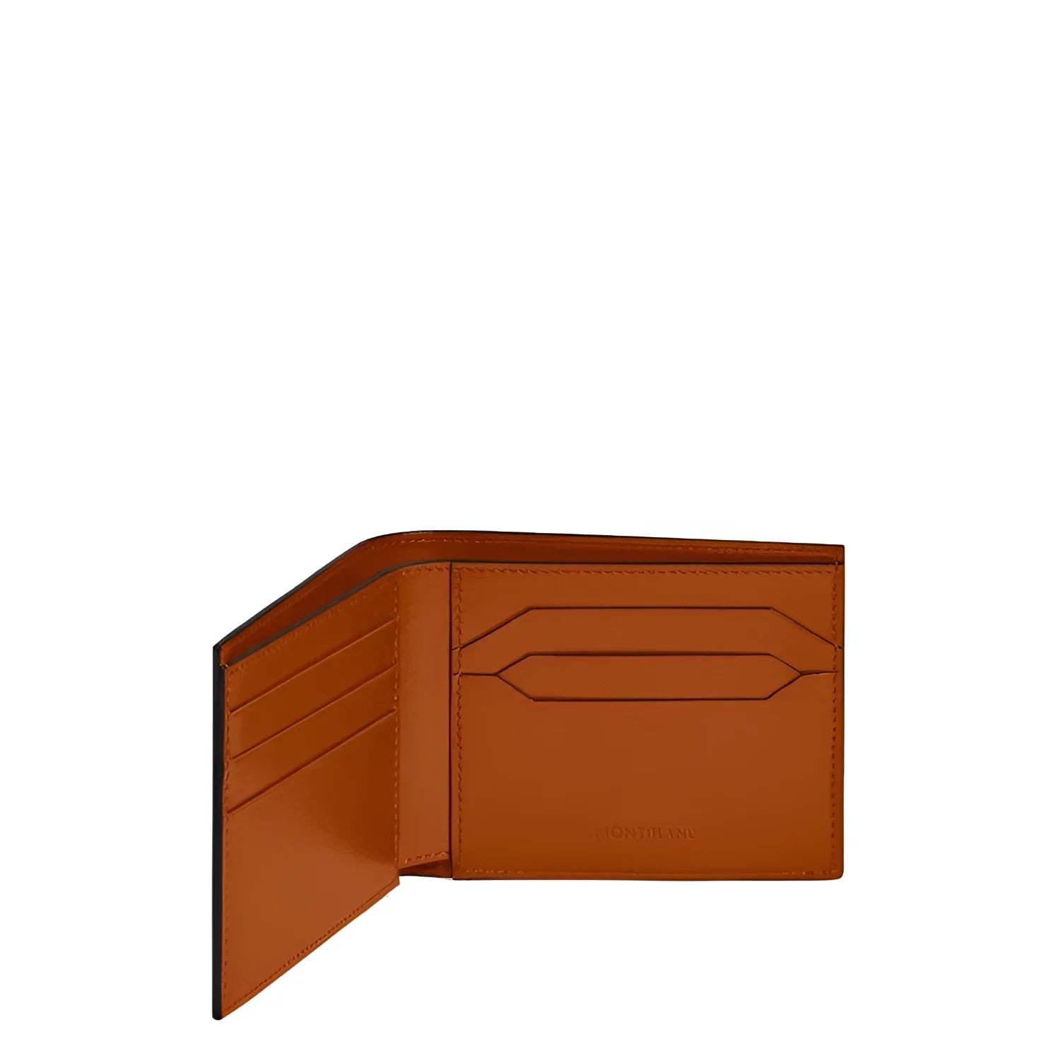 Portafoglio meisterstück montblanc in pelle ruggine con design minimalista e 6 scomparti compagno perfetto per la routine quotidiana