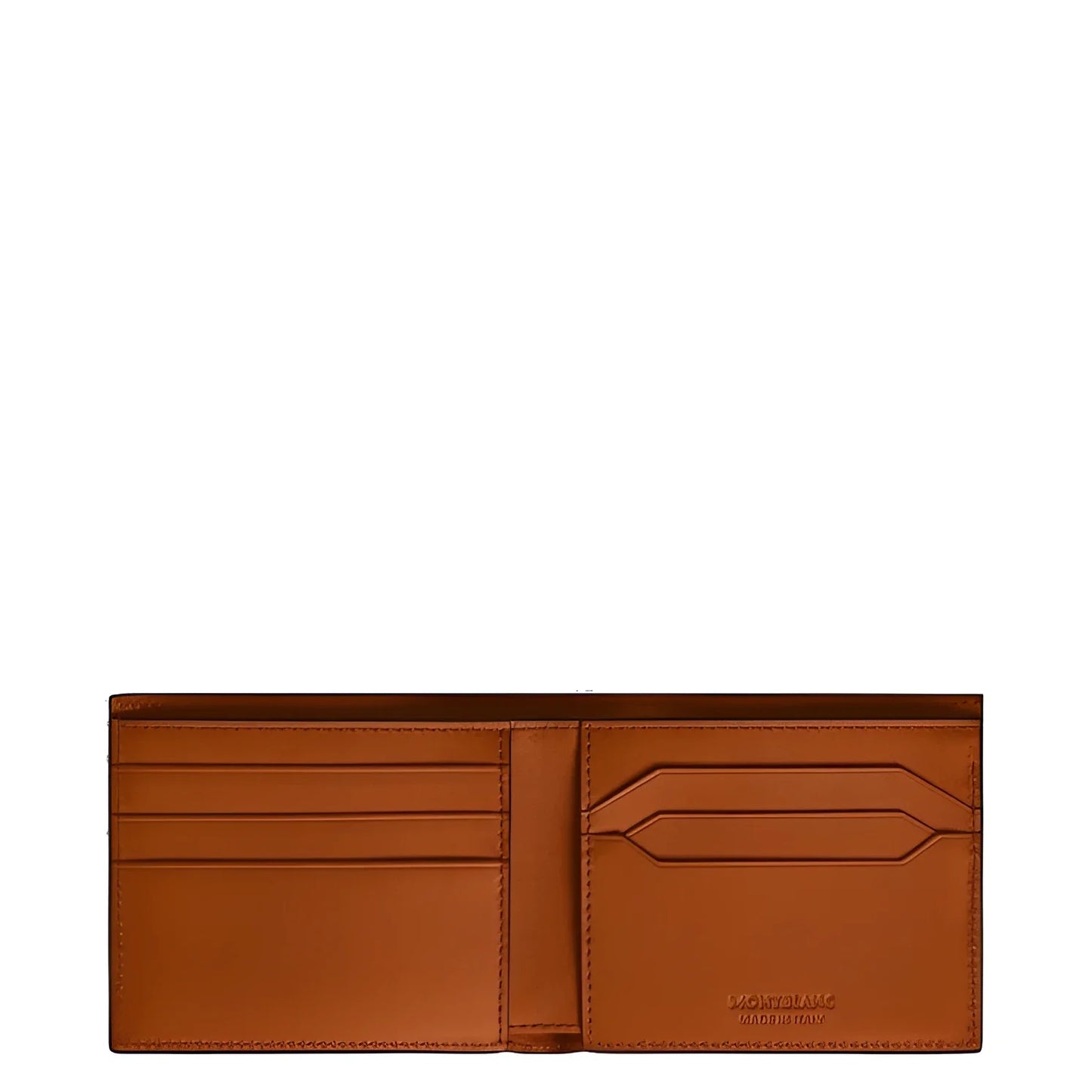 Portafoglio meisterstück montblanc ruggine in pelle con sei scomparti e fessure cucite compagno perfetto per la routine quotidiana
