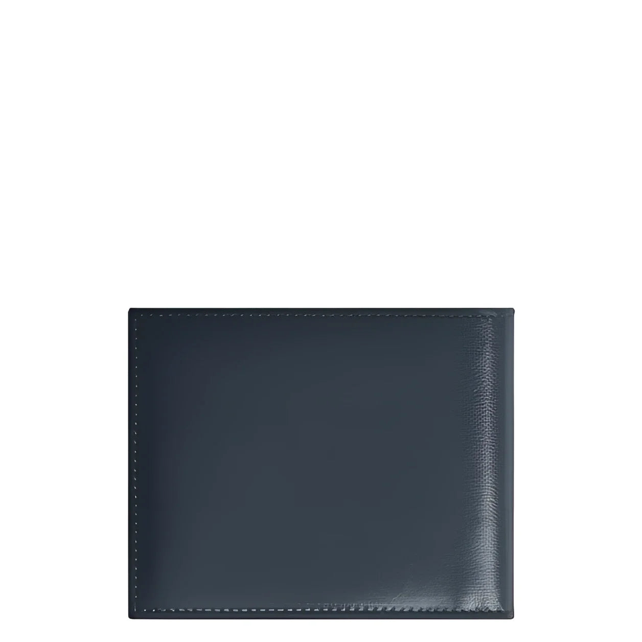 Montblanc portafoglio classico bifold velluto blu in pelle con cuciture precise e sei tasche raffinato e funzionale