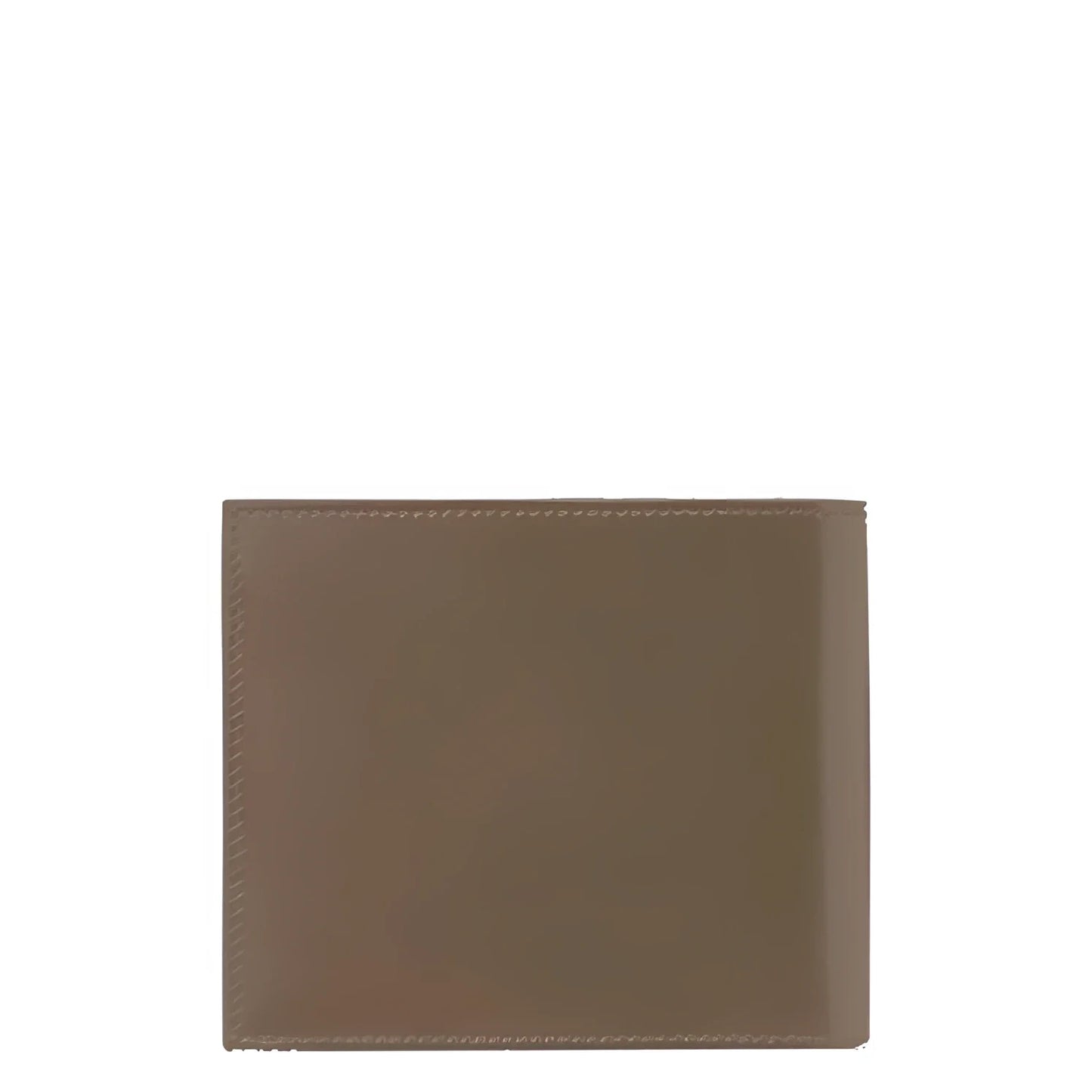 Portafoglio meisterstück montblanc in pelle lucida mastice marrone con tasche extra e cuciture precise