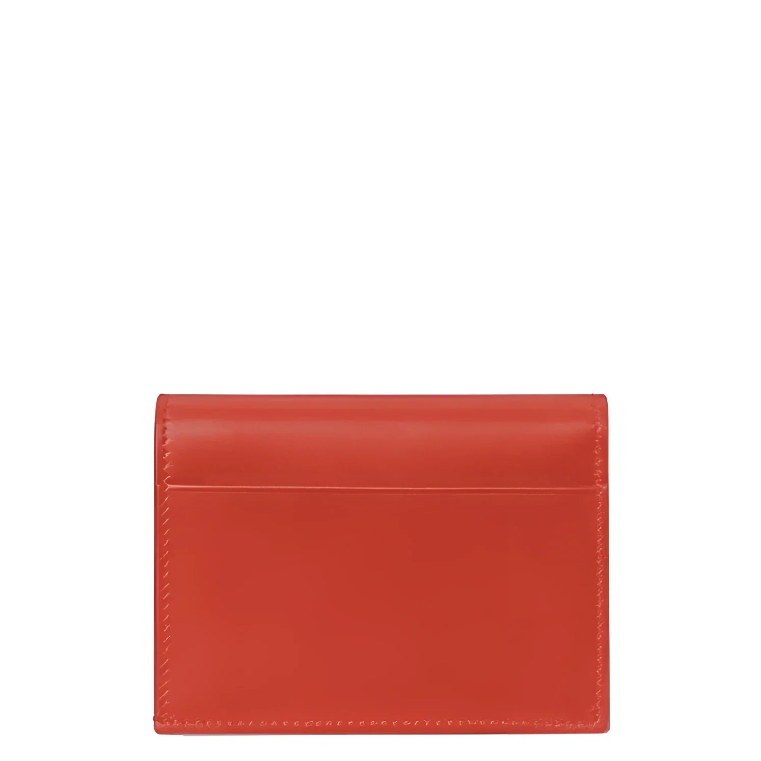 Portafoglio montblanc soft continental in raffinata pelle morbida rossa con cuciture precise e design minimalista