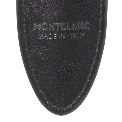 Montblanc astuccio portapenne meisterstück nero in morbida pelle nera con cuciture precise e logo made in italy embossato