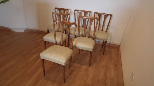 Set 6 sedie mid-century modern, Italia, 1960