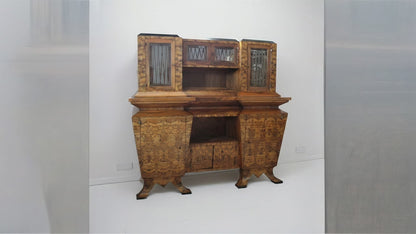 Credenza due corpi Art Decò, Italia, Roma, realizzata per il ministro Bottai nel 1933