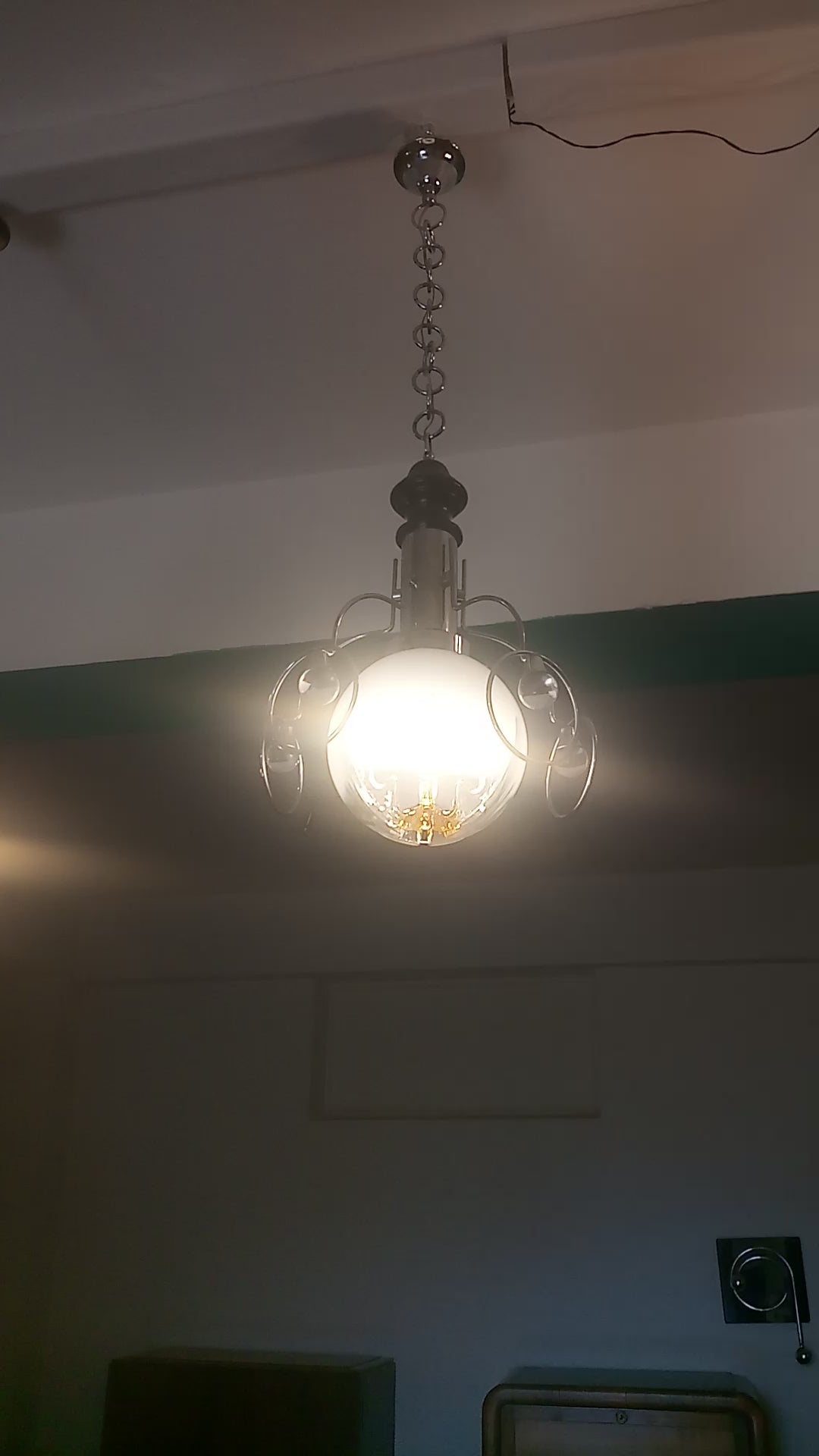 Lampadario vintage Mazzega anni 70, Italia