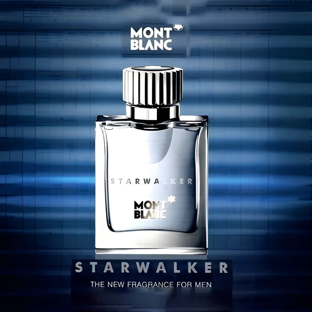 Montblanc starwalker eau de toilette 75ml mb005a01 in flacone trasparente elegante con tappo argento e design minimalista