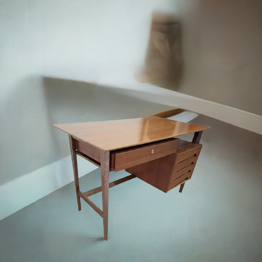 Scrivania scrittoio Palutari in stile anni 50, design vintage edmondo palutari
